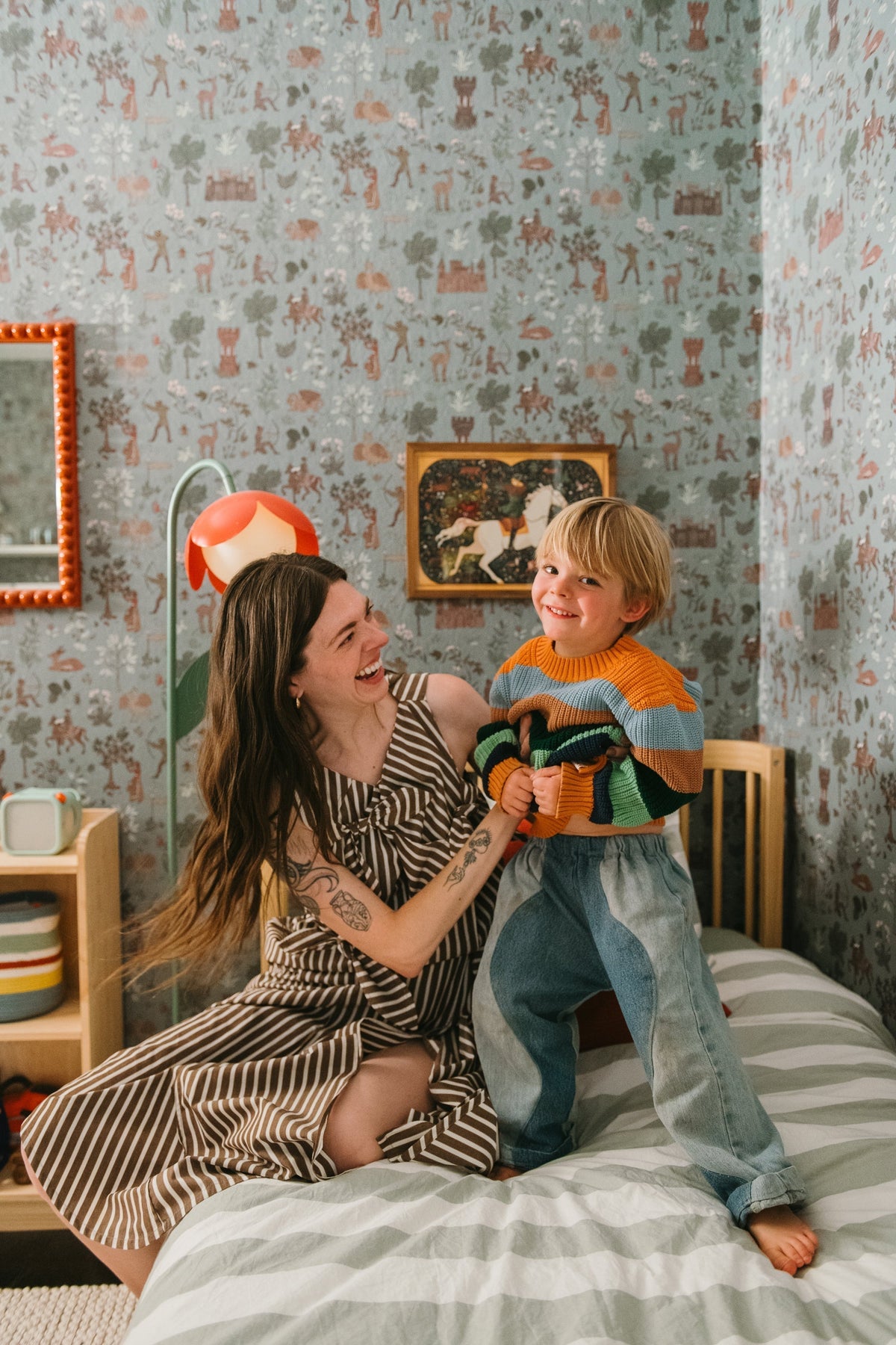 Why Castlecore Wallpaper Just Makes Sense in this Kid’s Bedroom