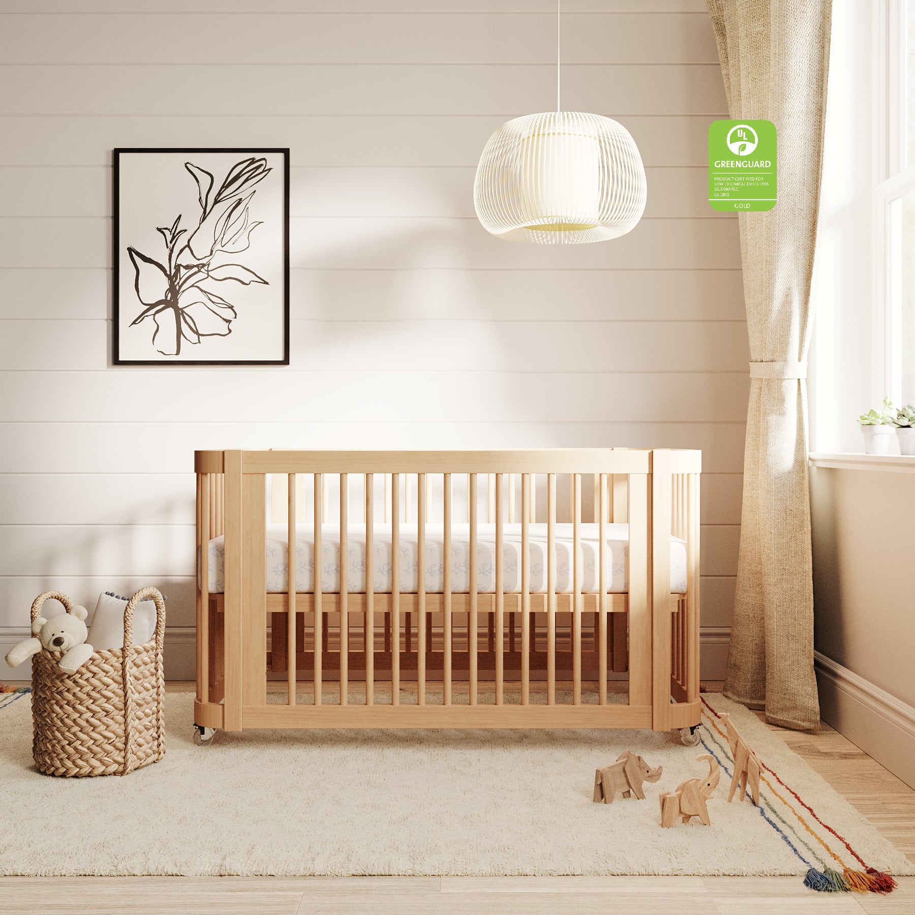 The Wave Crib Convertible Crib To Toddler Bed Nestig