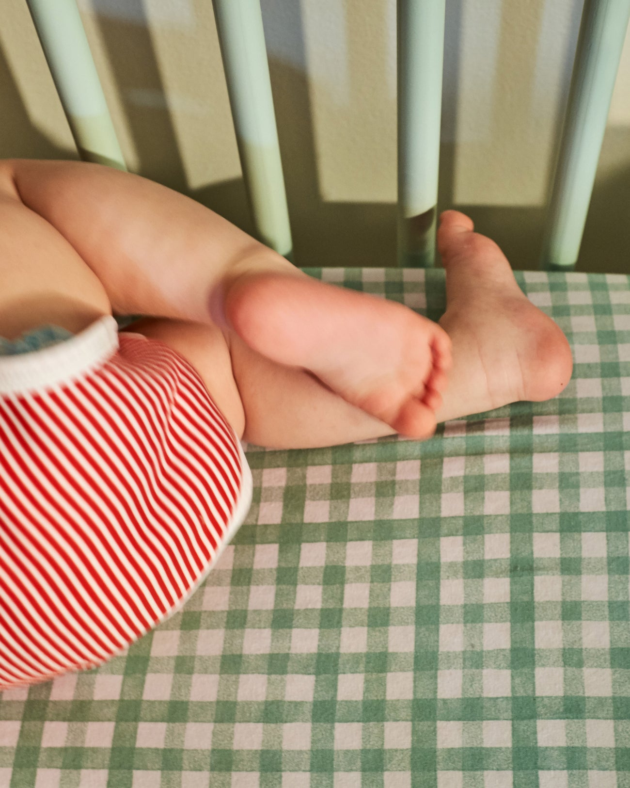 Gingham Crib Sheet Set