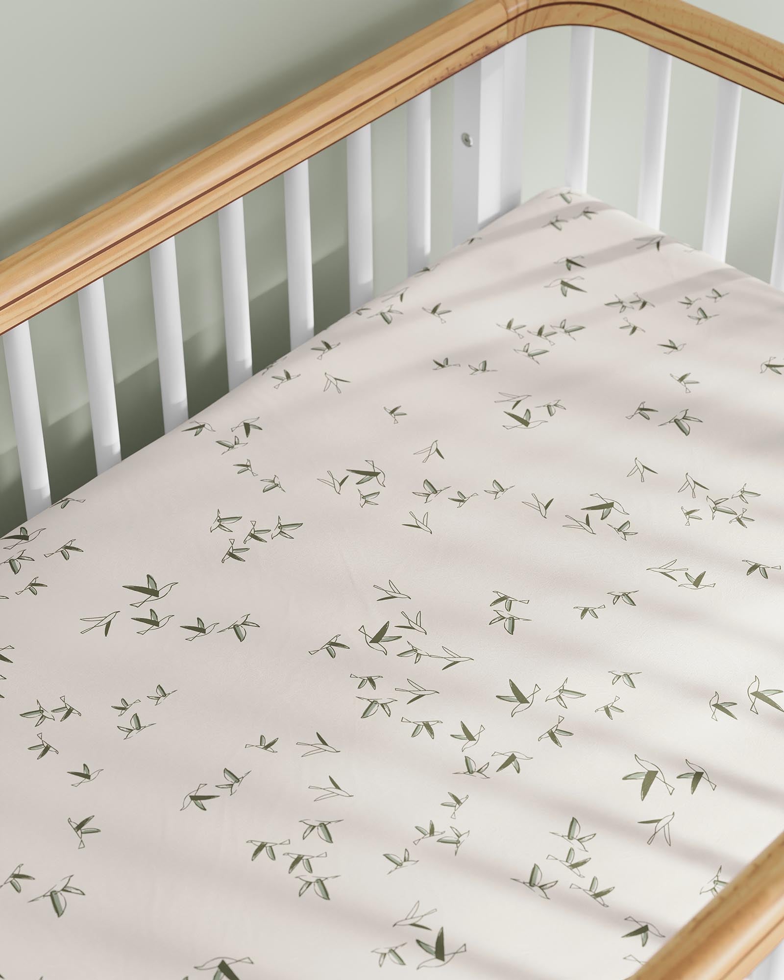 Flutter Sheet Set Organic Crib Sheets Nestig Full Crib