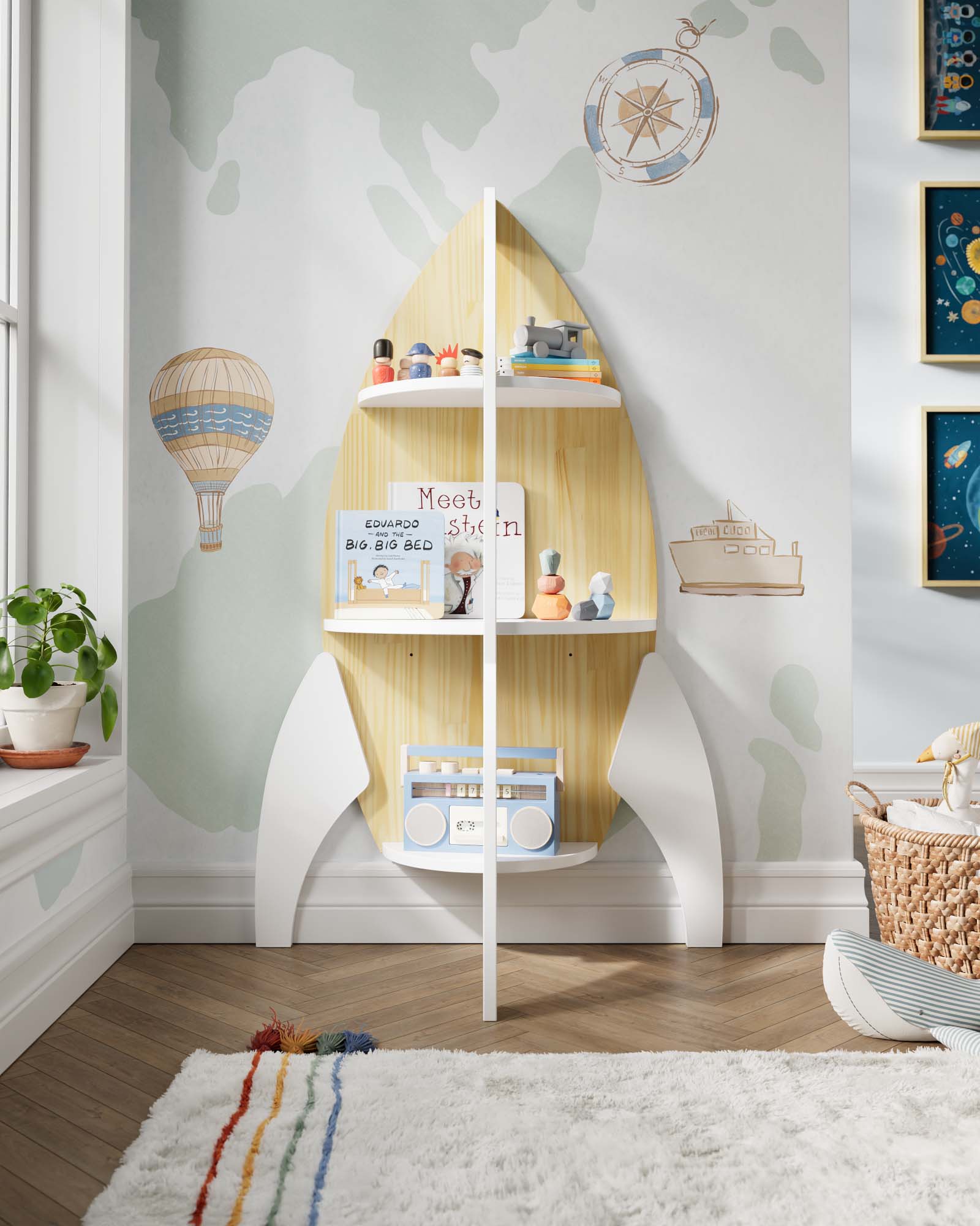 Nursery Shelf Styling Tips Nestig