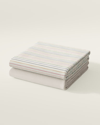 Stripes Crib Sheet Set