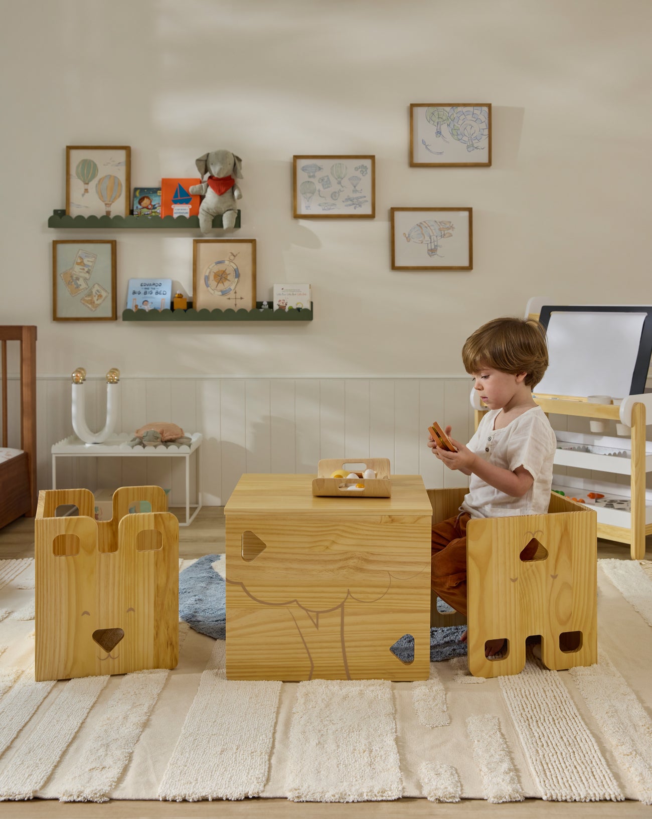 Bear Cub Montessori Table & Chair Set