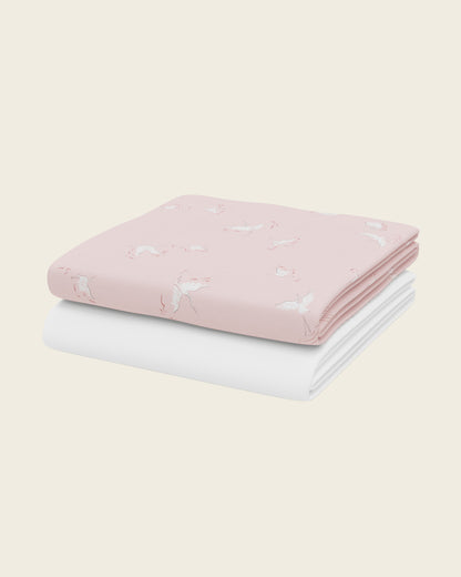 Swan Crib Sheet Set